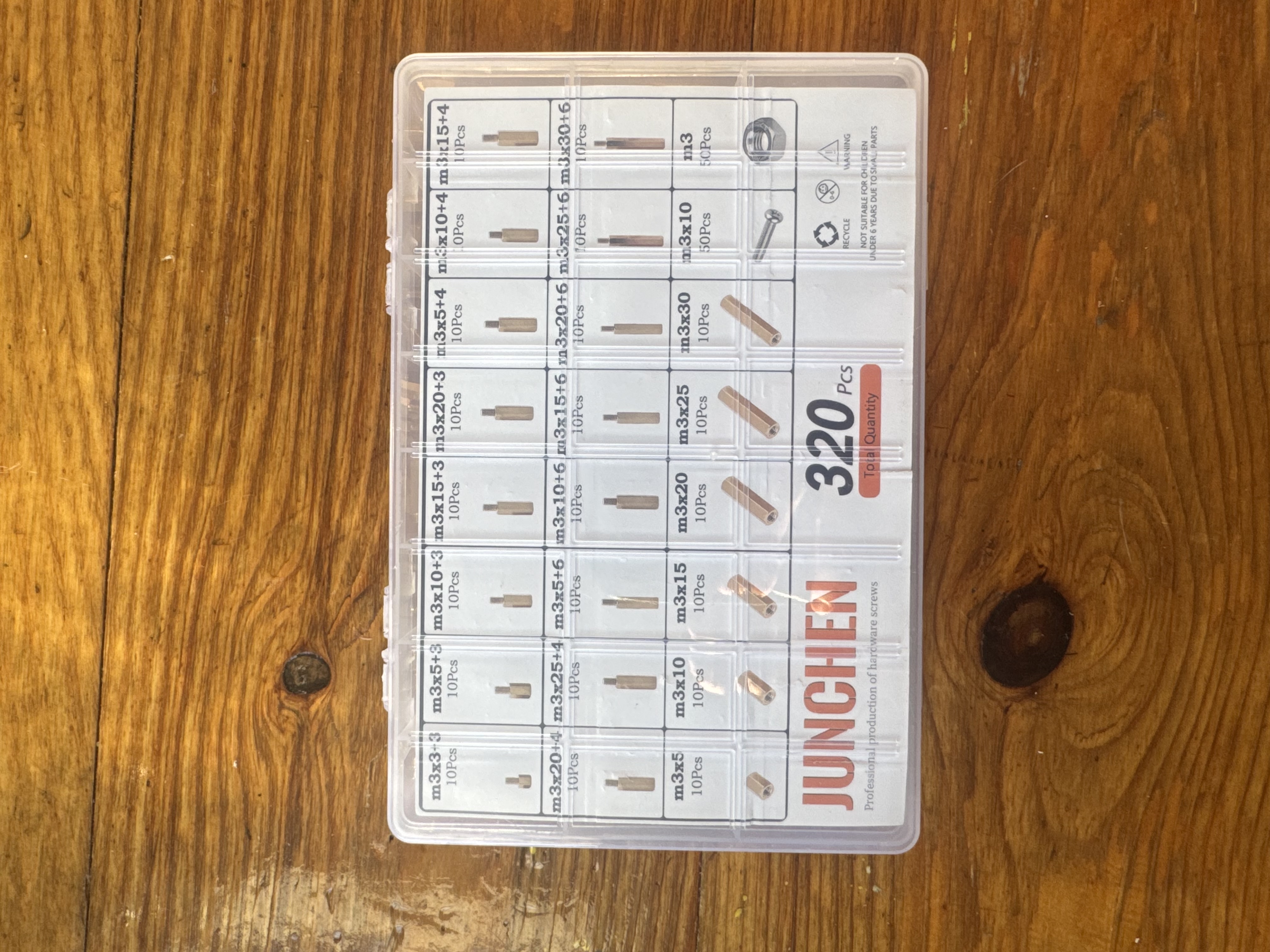 JUNCHEN M3 Hex Standoff Screw Assortment Kit 320 Pieces